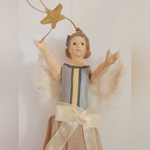 Vintage Wooden Christmas Angel Feather Wings